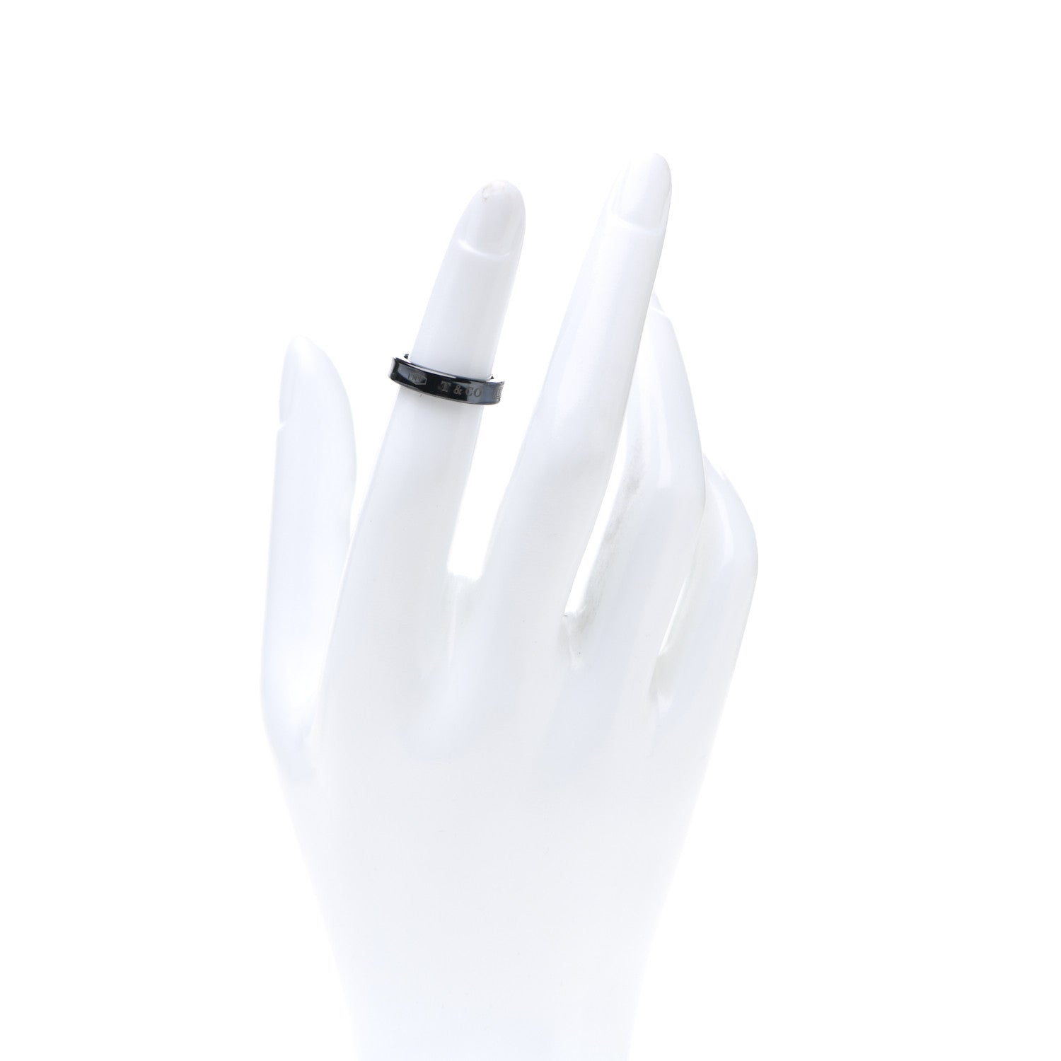 Tiffany Titanium 4mm Narrow 1837 Ring 46 3.75 2 of 4