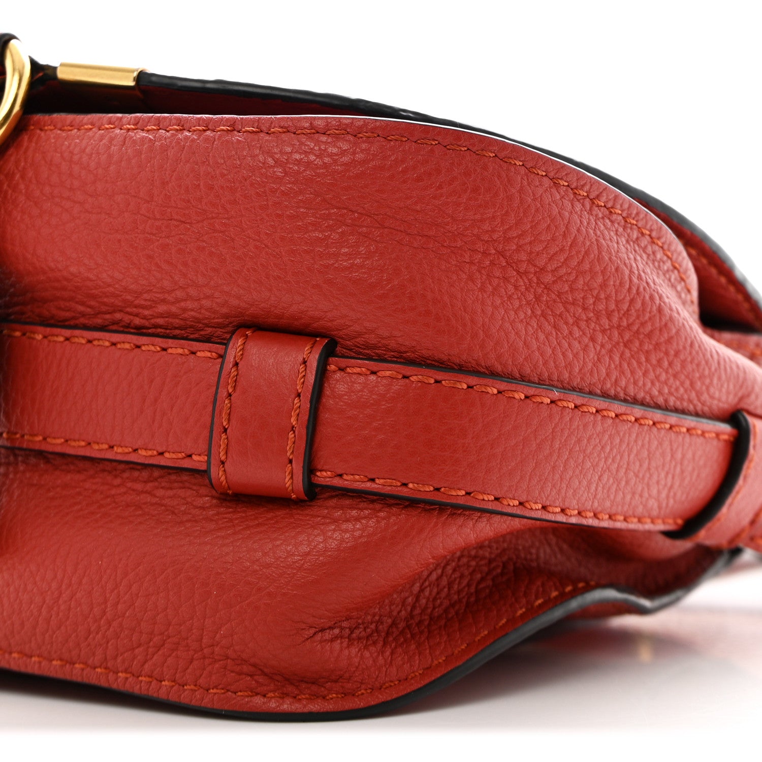 Chloe Calfskin Mini Marcie Round Crossbody Bag Red 11 of 11