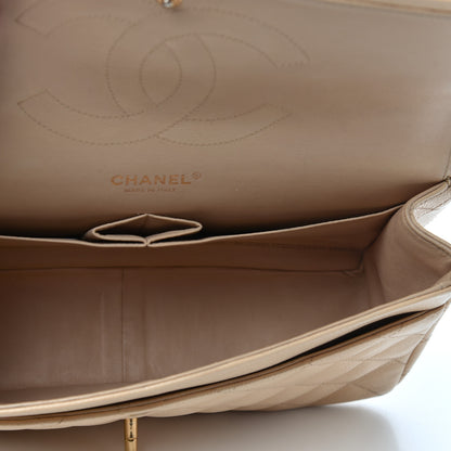 Chanel Caviar Quilted Jumbo Double Flap Beige Clair 5 of 11