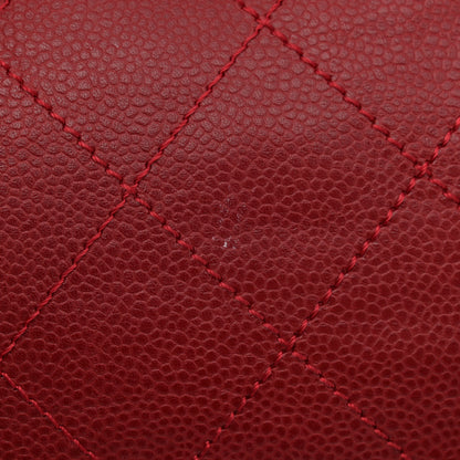 Chanel Soft Caviar Large Timeless CC Shoulder Bag Red 13 of 13