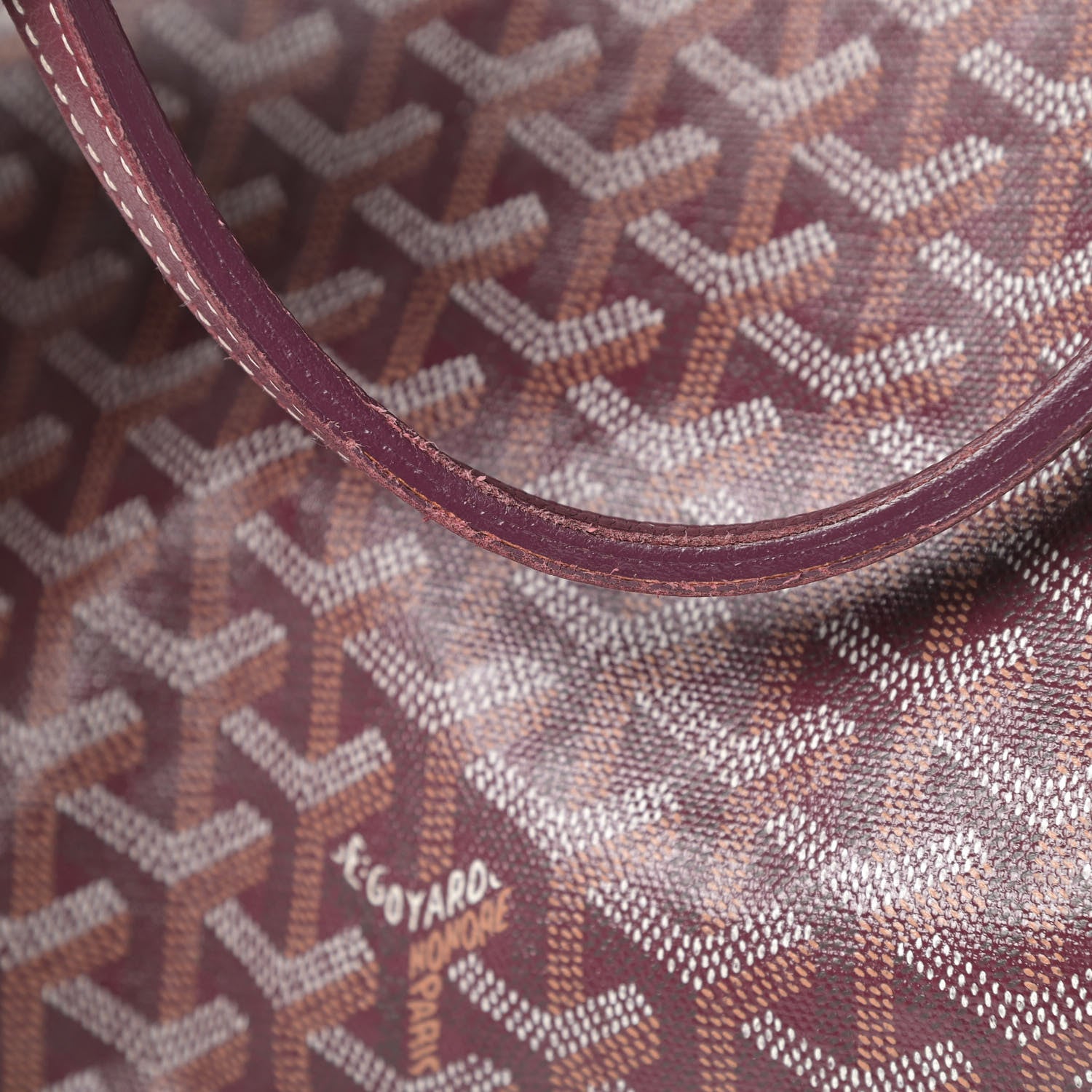 Goyard Goyardine Reversible Anjou PM Burgundy 22 of 24