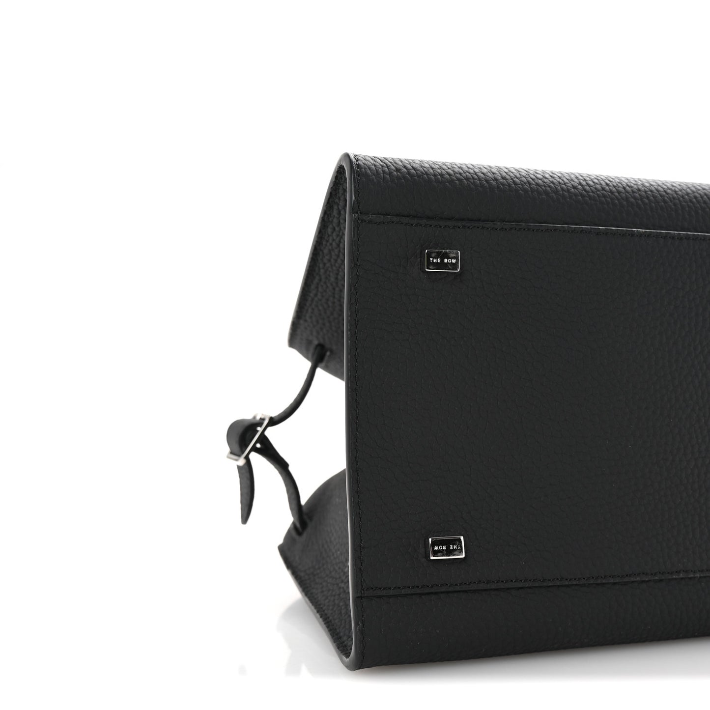 Grained Calfskin Soft Margaux 10 Bag Black