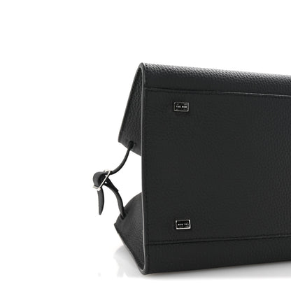 The Row Grained Calfskin Soft Margaux 10 Bag Black 8 of 9