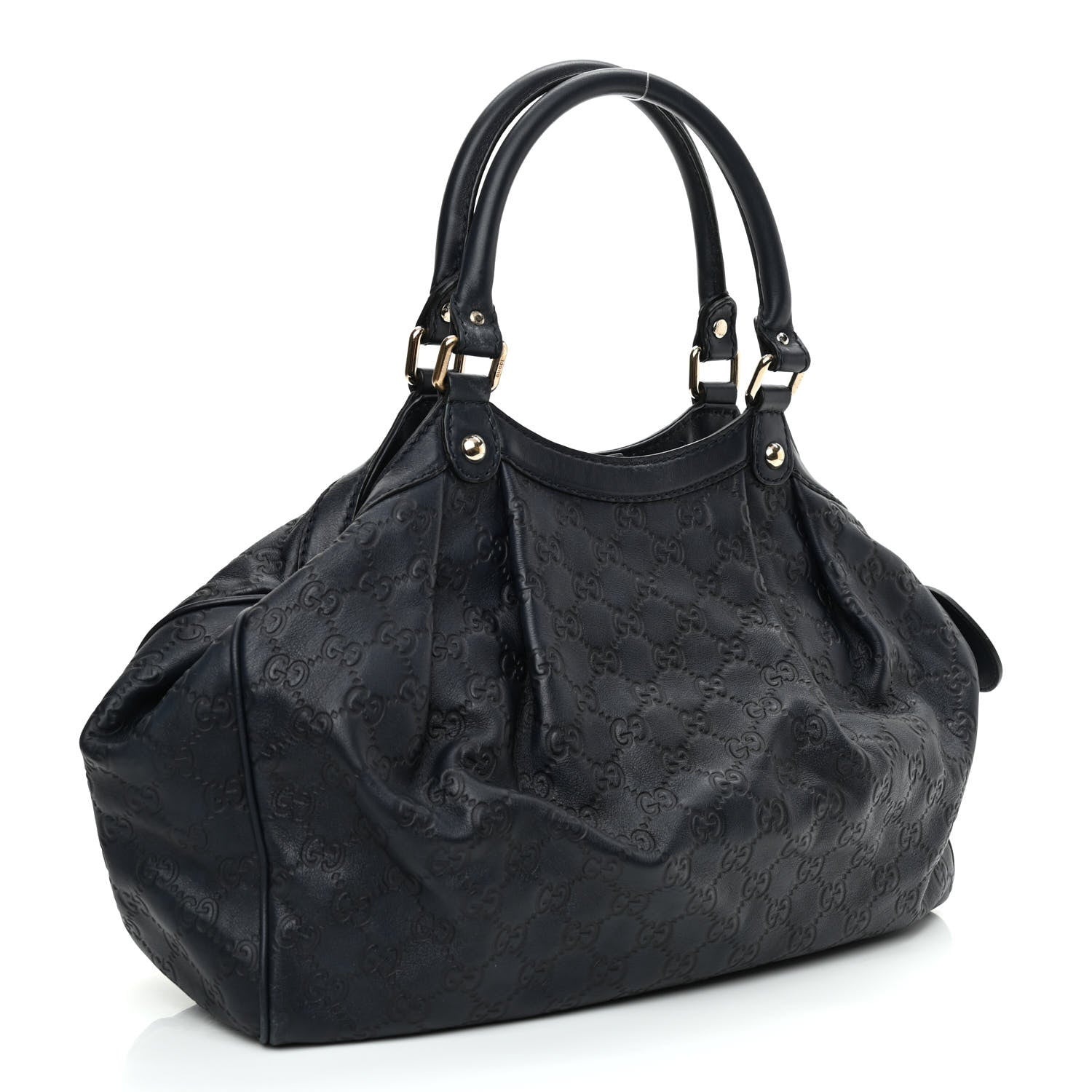 Gucci Guccissima Medium Sukey Tote Blue 3 of 9