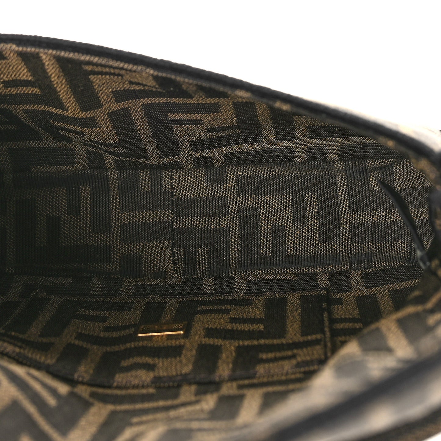 Fabric Jacquard FF 1974 Mini Baguette Tobacco Moro Black