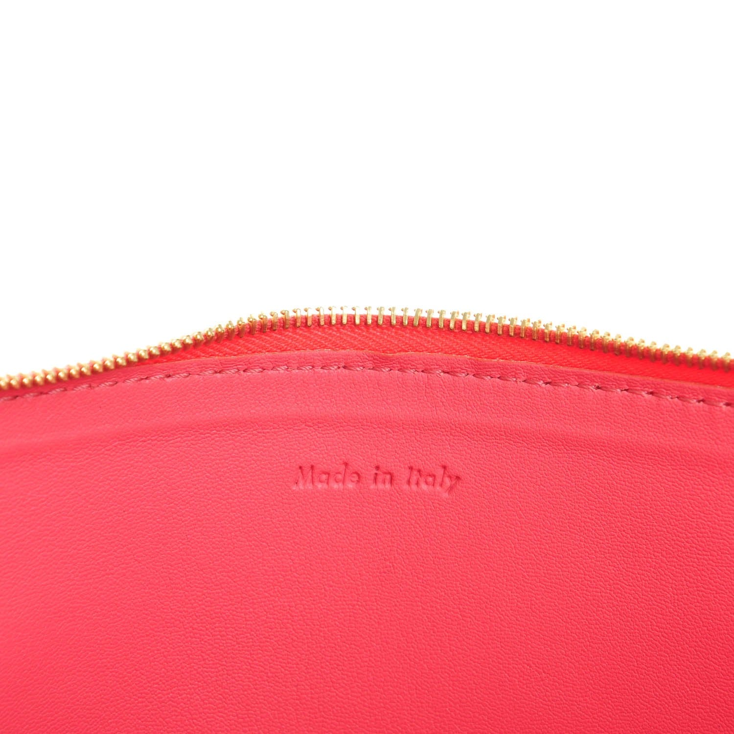 Celine Lambskin Bi-Color Solo Clutch Pouch Pink Rust 6 of 7