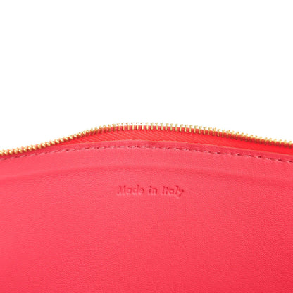 Celine Lambskin Bi-Color Solo Clutch Pouch Pink Rust 6 of 7