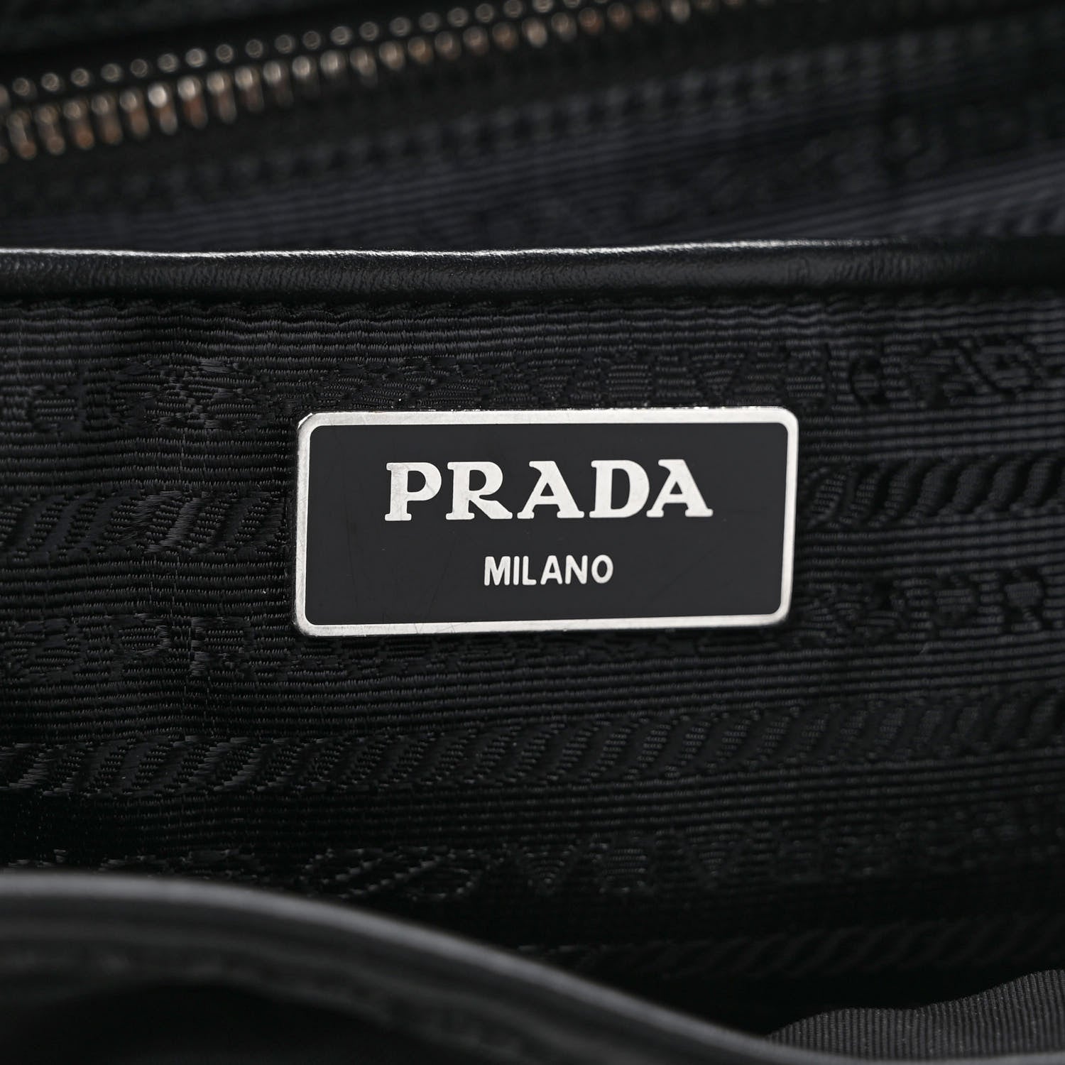Prada Tessuto Nylon Soft Calfskin Small Backpack Black 6 of 12