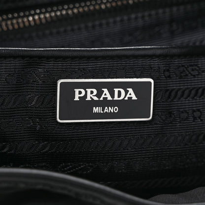 Prada Tessuto Nylon Soft Calfskin Small Backpack Black 6 of 12
