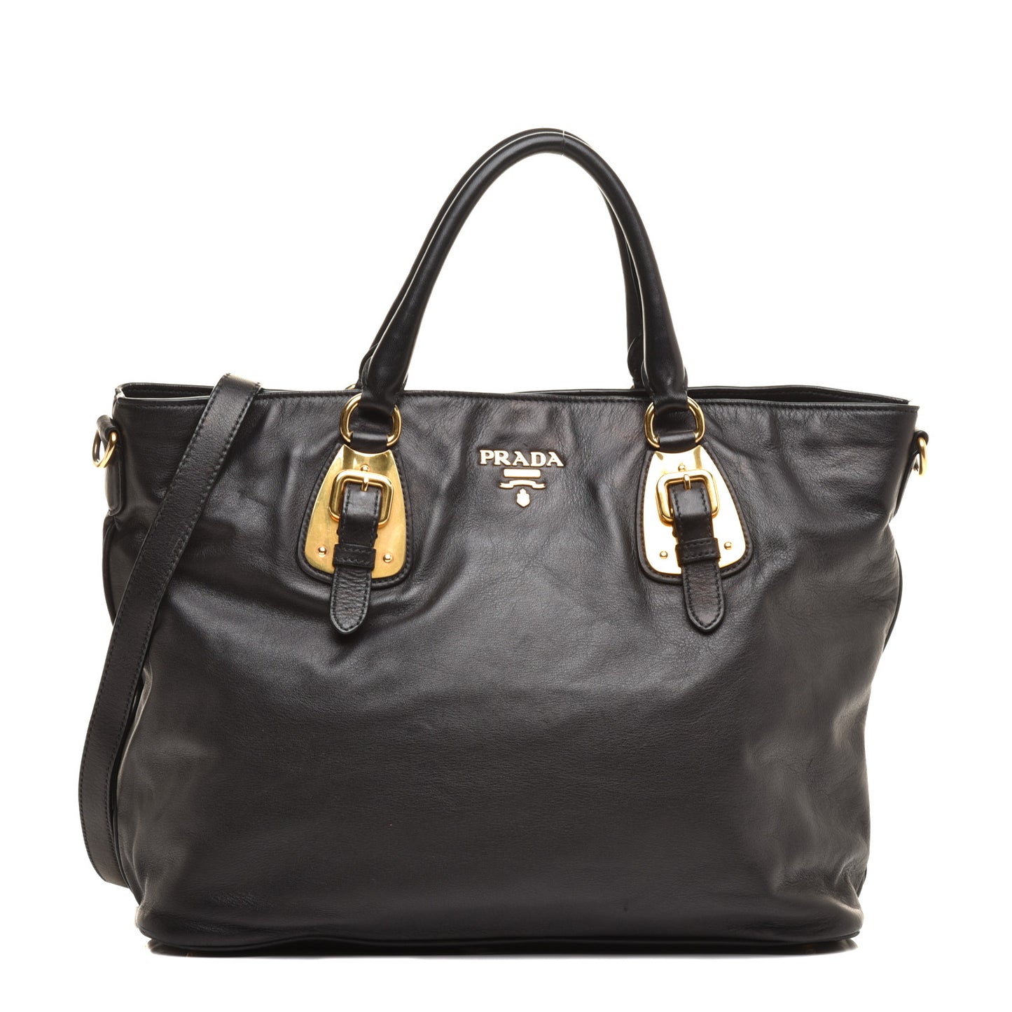 Soft Calfskin Shopping Tote Black