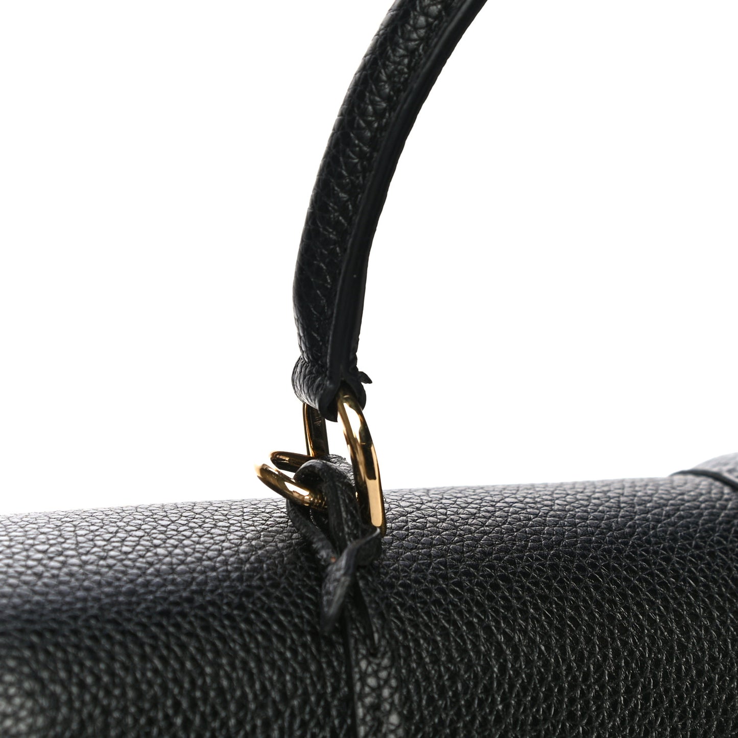 Grained Calfskin Classique 16 Top Handle Bag Black
