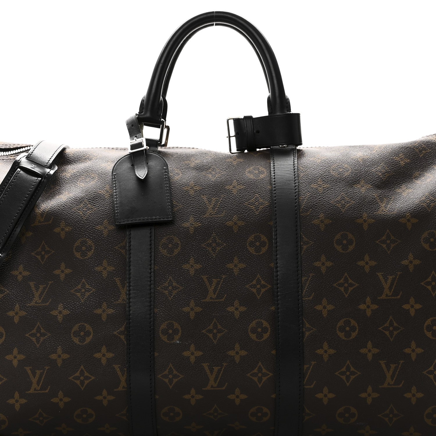Louis Vuitton Monogram Macassar Keepall Bandouliere 55 6 of 10