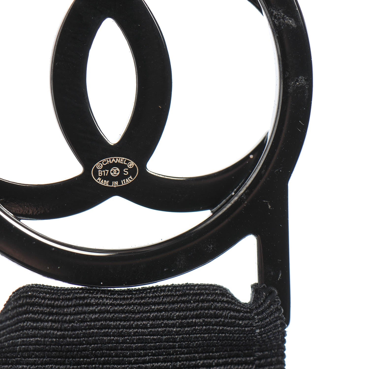 Chanel Crystal CC Lanyard Necklace Black Yellow Ruthenium 5 of 5