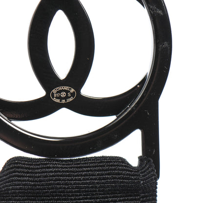 Chanel Crystal CC Lanyard Necklace Black Yellow Ruthenium 5 of 5