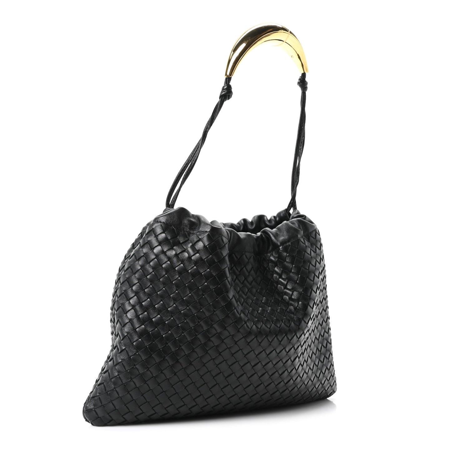 Nappa Intrecciato Dustbag Handle Black