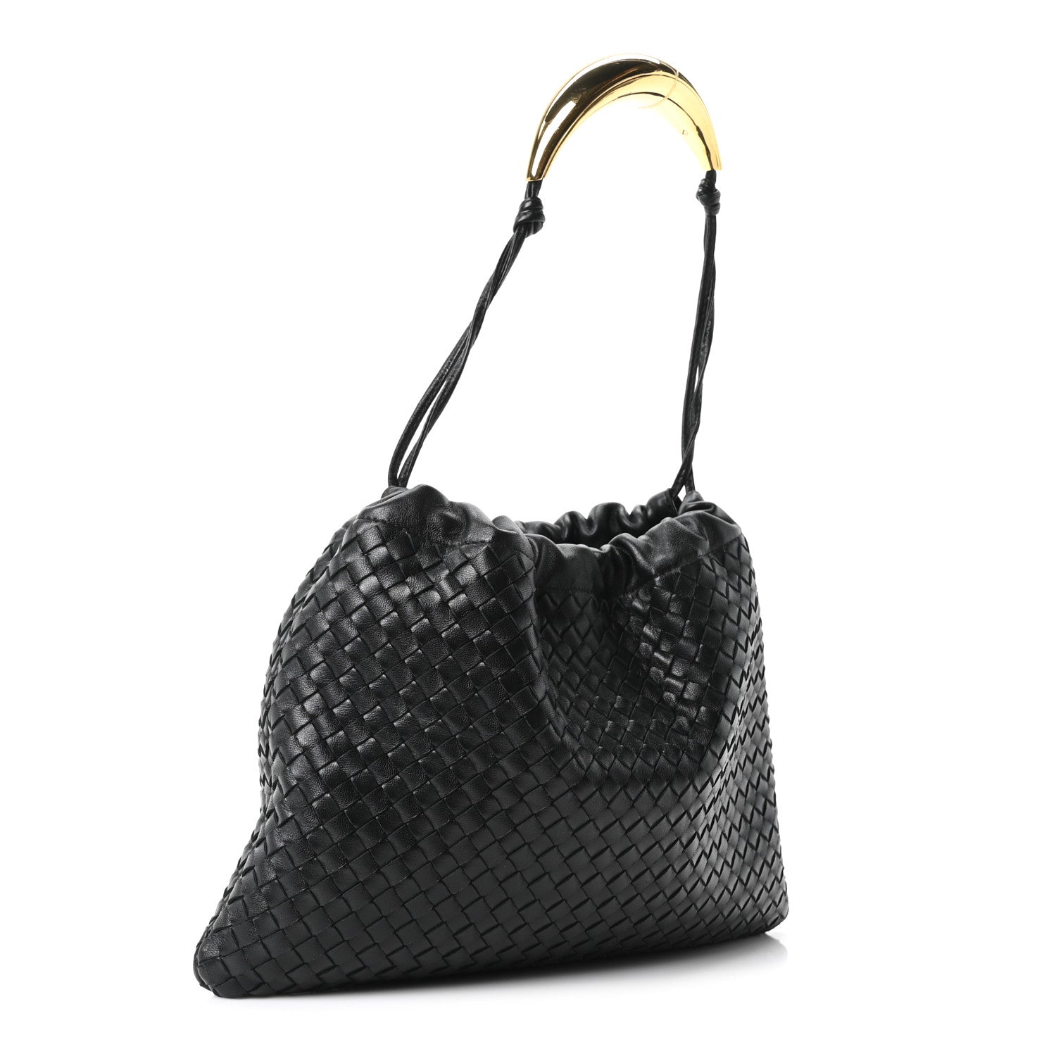 Bottega Veneta Nappa Intrecciato Dustbag Handle Black 3 of 9
