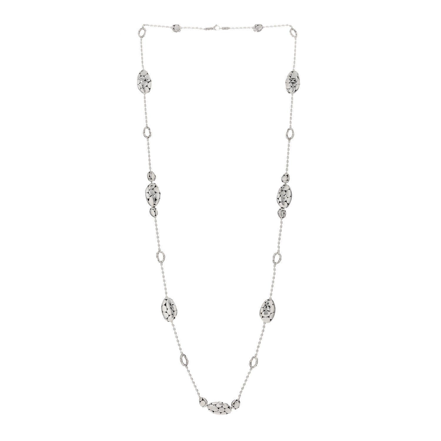 John Hardy Sterling Silver Kali Dot Bead Station Long Necklace 2 of 3