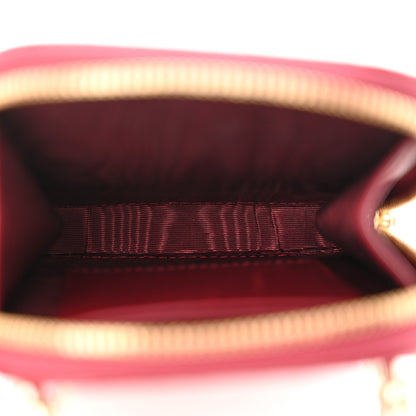 Christian Dior Patent Cannage Lady Dior Phone Holder Red 5 of 12