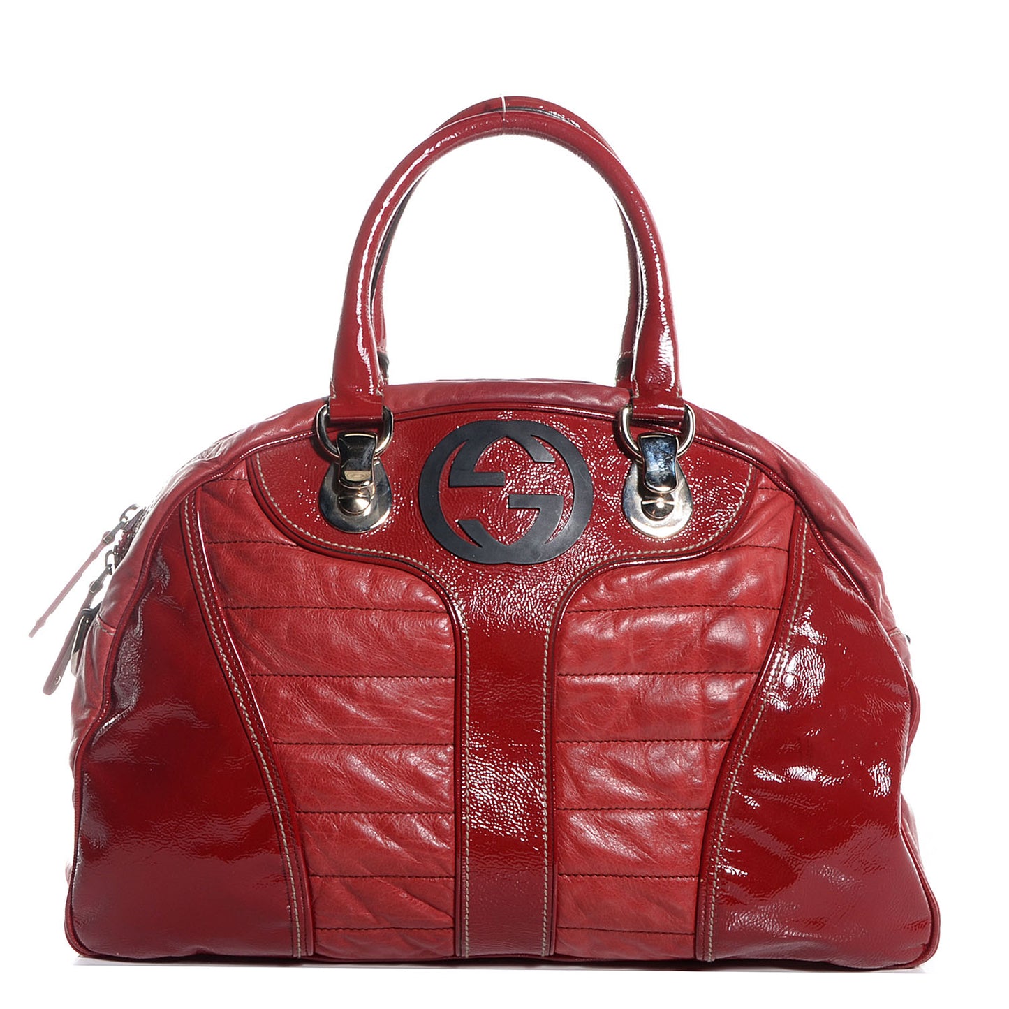Leather Snow Glam Medium Boston Red