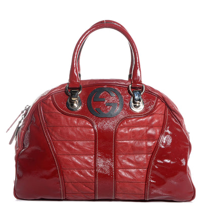 Gucci Leather Snow Glam Medium Boston Red 1 of 7