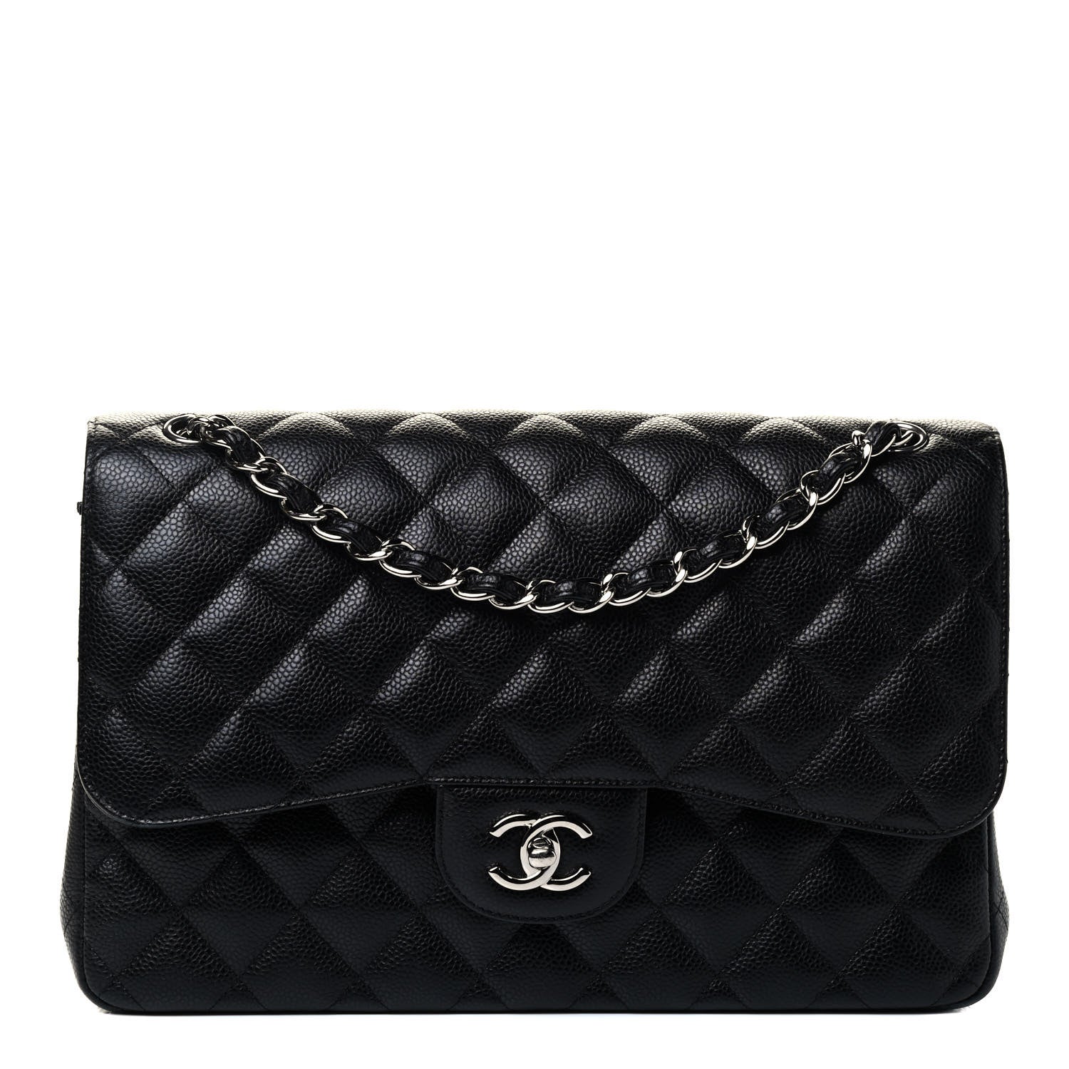 Chanel Caviar Quilted Jumbo Double Flap Black 1 of 4