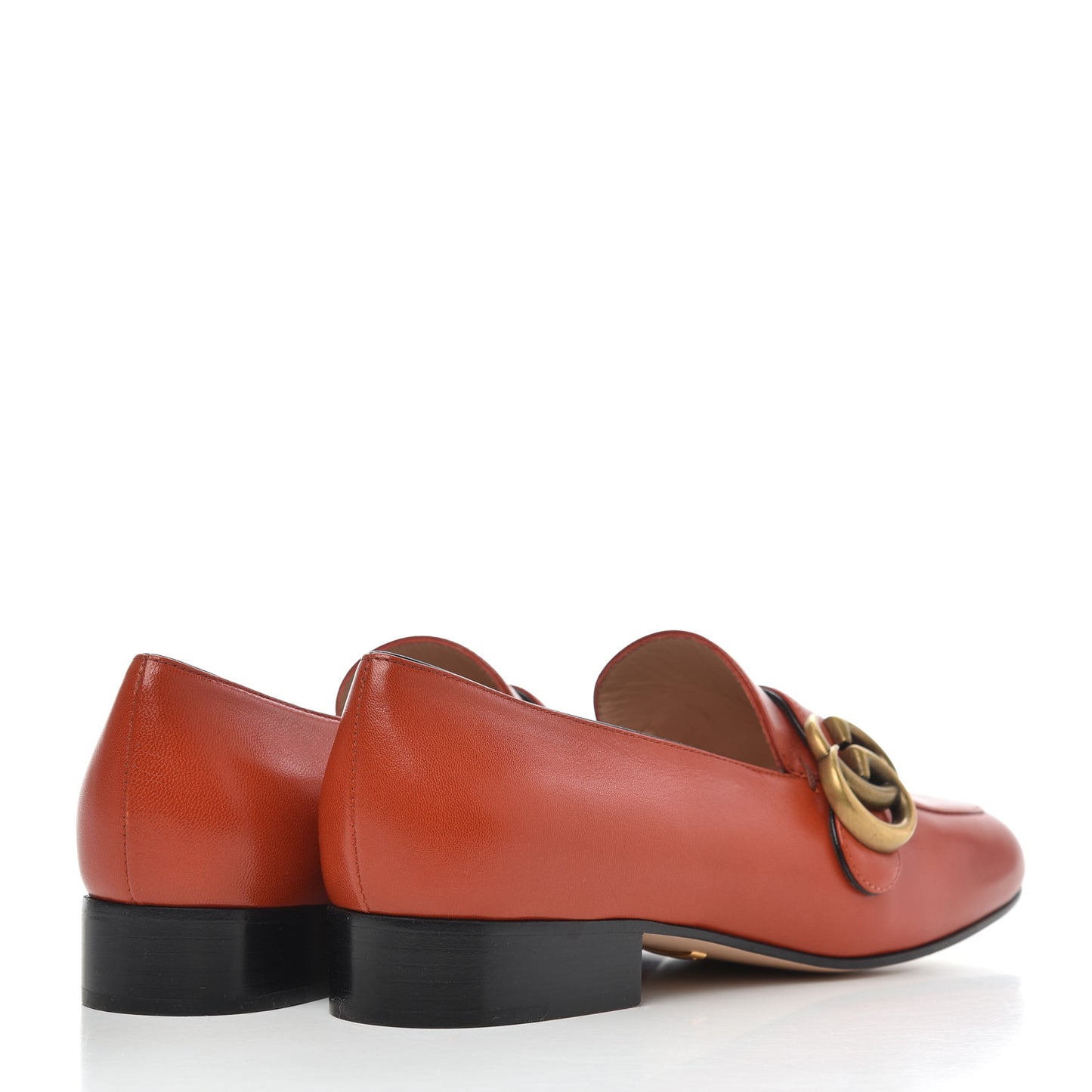 Malaga Kid Womens GG Marmont Loafers 35 Orange
