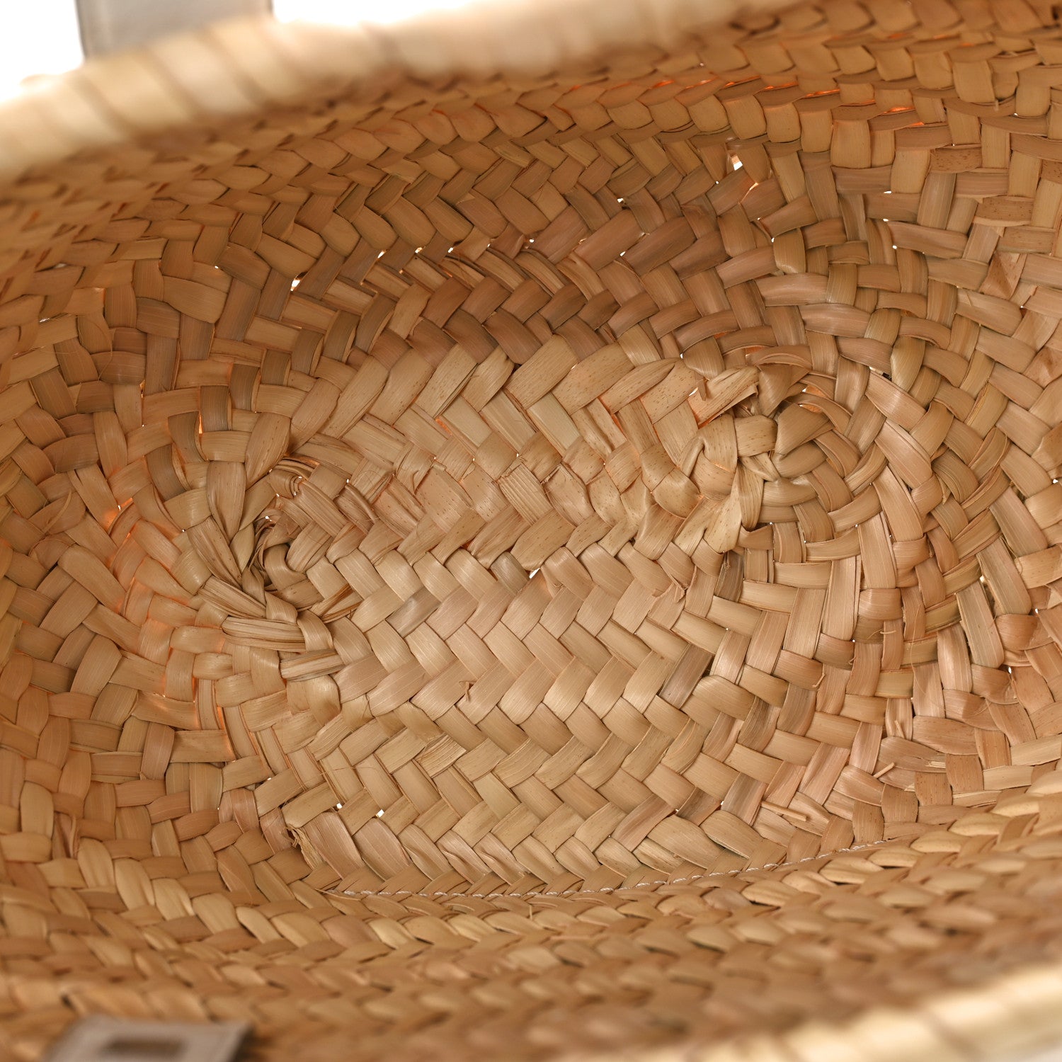 Loewe Raffia Small Basket Tote Bag Natural White 5 of 10