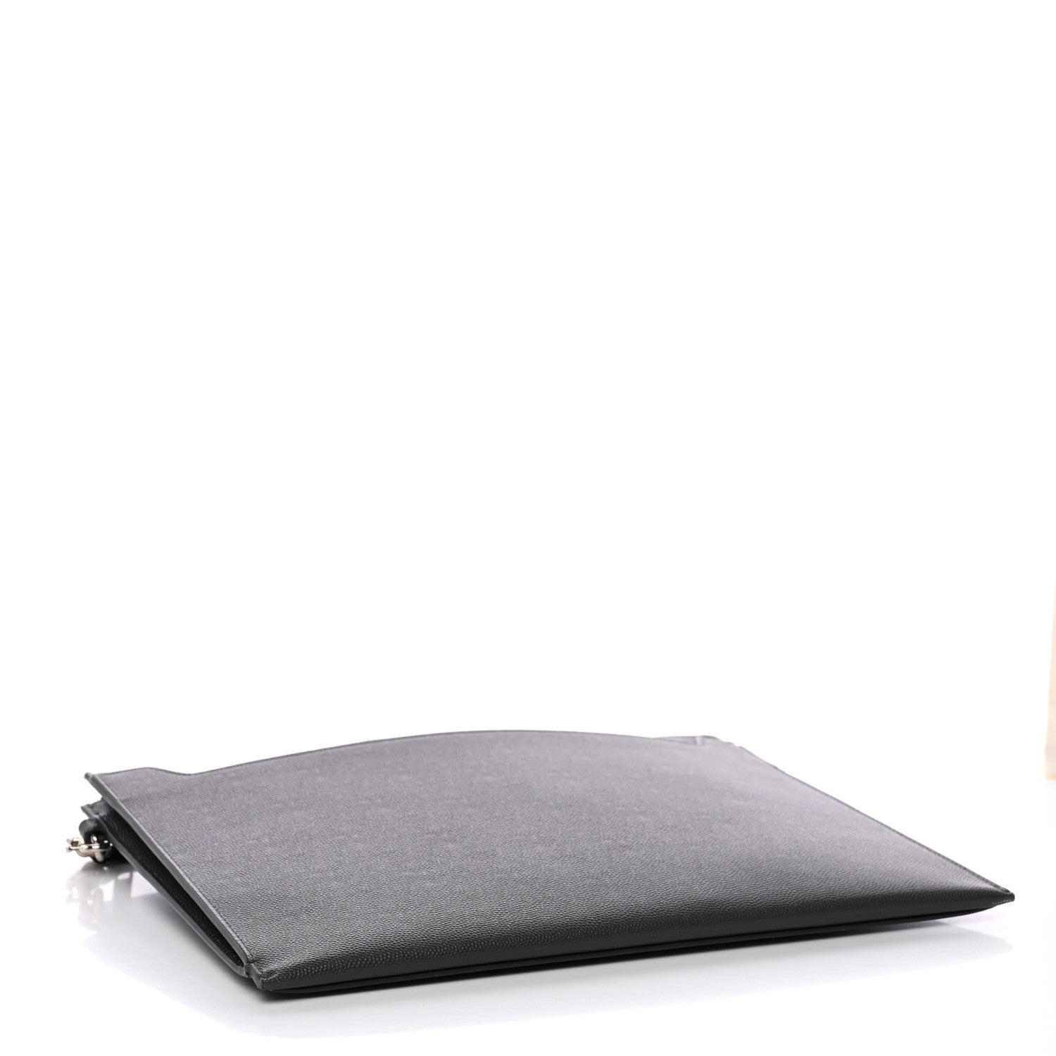 Saint Laurent Grain De Poudre Catherine Wristlet Pouch Pebble 4 of 9