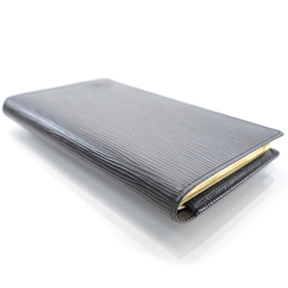 Louis Vuitton Epi Checkbook Organizer Wallet Black 4 of 9