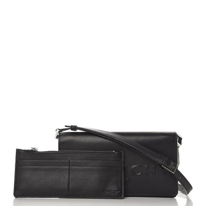 Givenchy Calfskin Logo Debossed Crossbody Black 6 of 7