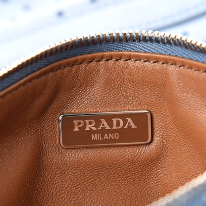 Prada Suede Perforated Tote Astrale 7 of 20