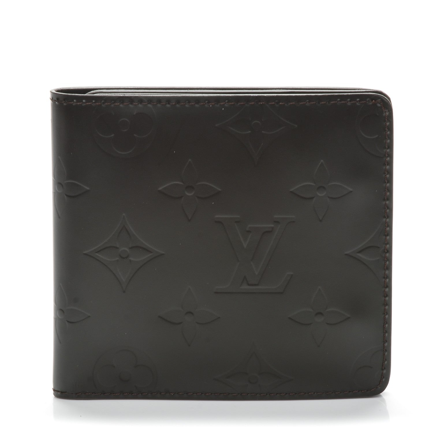 Louis Vuitton Monogram Glace Compact Wallet Cafe Brown 1 of 6