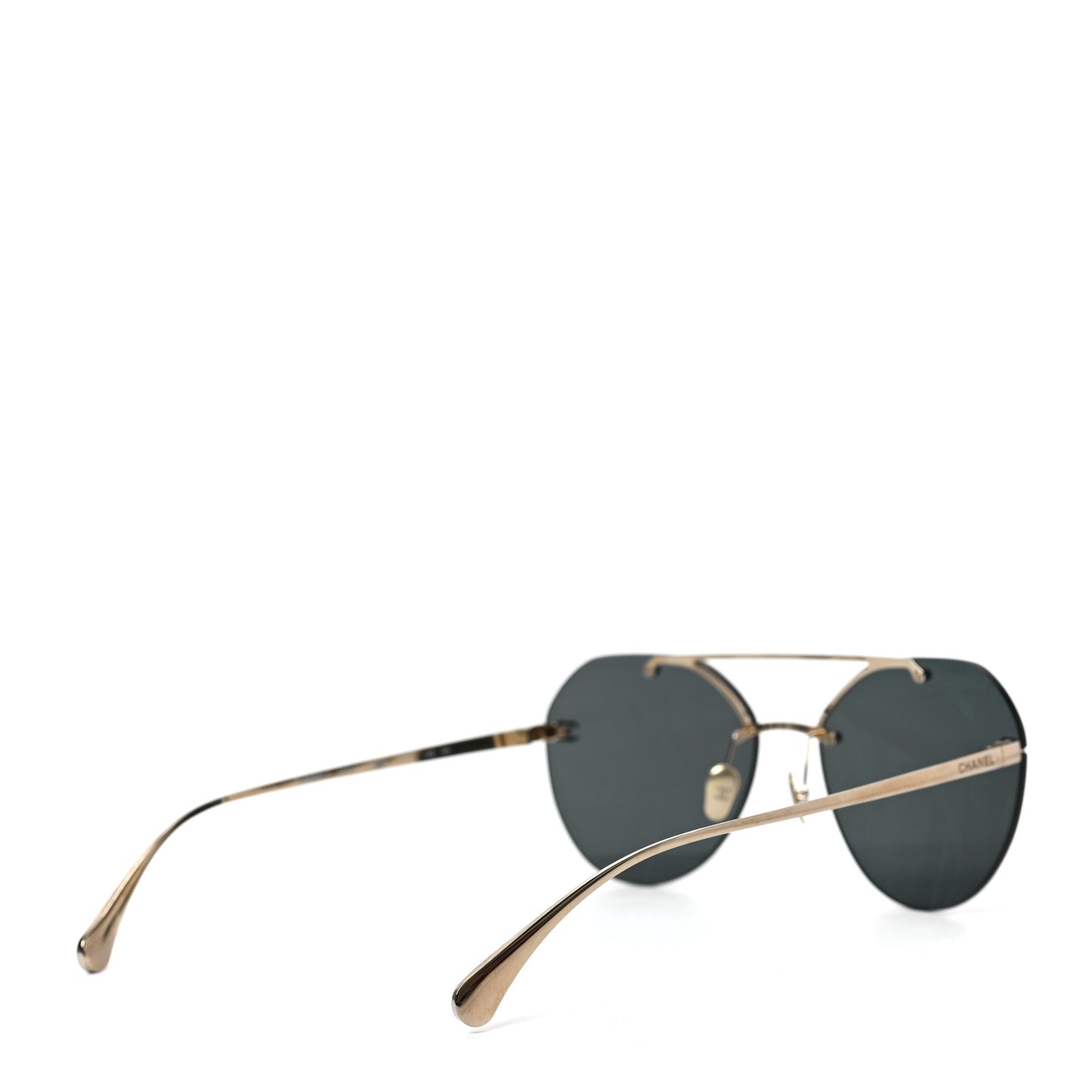 Titanium CC Pilot Aviator Sunglasses 4272-T Black Gold
