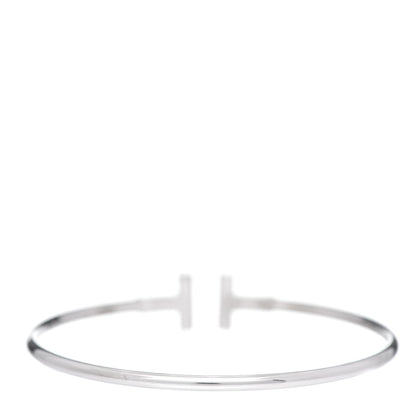 Tiffany 18K White Gold Ruby T Wire Bracelet 4 of 4