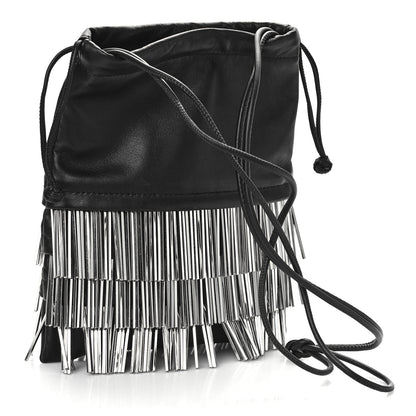 Alexander Wang Lambskin Bead Fringe Ryan Pouch Black 3 of 8