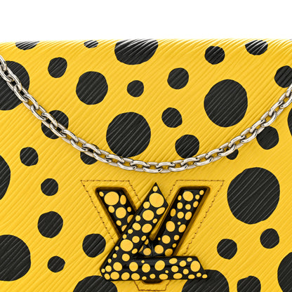 Louis Vuitton LV x YK Epi Infinity Dots Twist Belt Chain Wallet Yellow Black 8 of 12