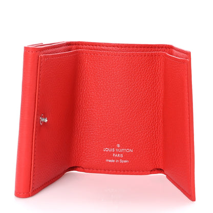 Louis Vuitton LOUIS VUITTON Soft Calfskin My Lockme Compact Wallet Poppy 5 of 8