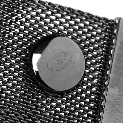 Chanel Metal Mesh CC Bracelet M Ruthenium 4 of 6