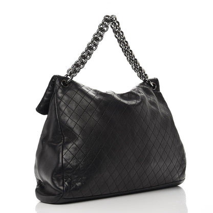 Chanel Lambskin Quilted New Lock Flap Black 3 of 10