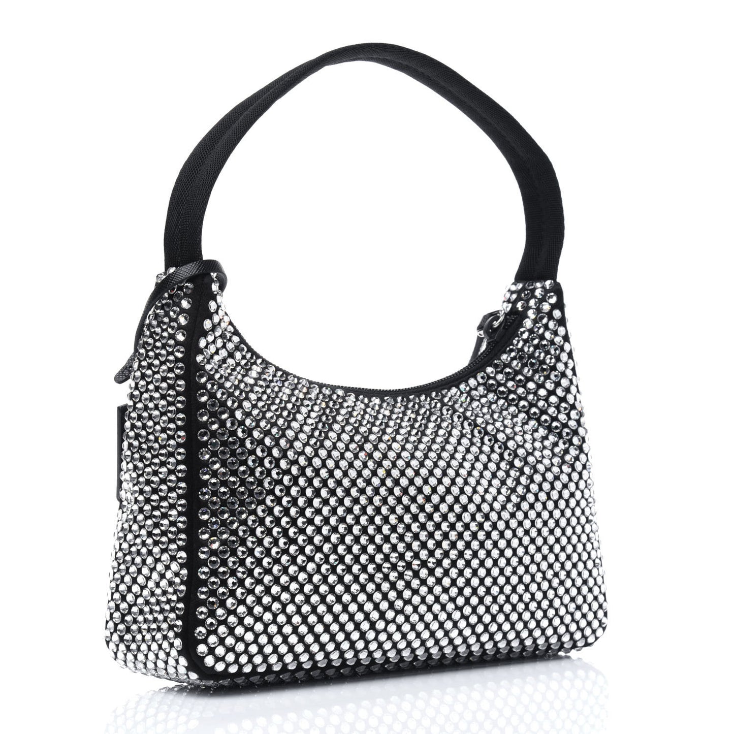 Satin Crystal Mini Re-Edition 2000 Bag Cristal