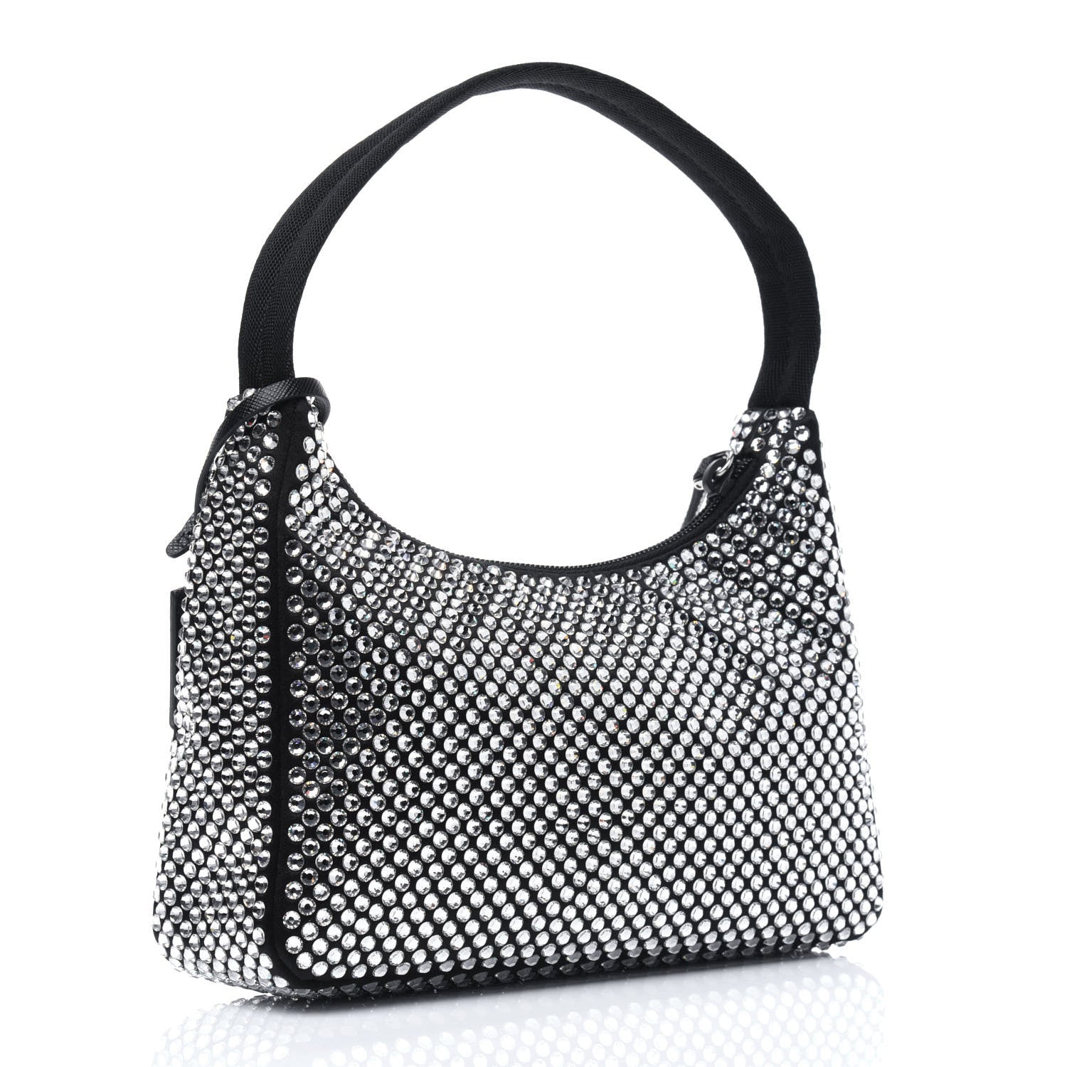 Prada Satin Crystal Mini Re-Edition 2000 Bag Cristal 3 of 12