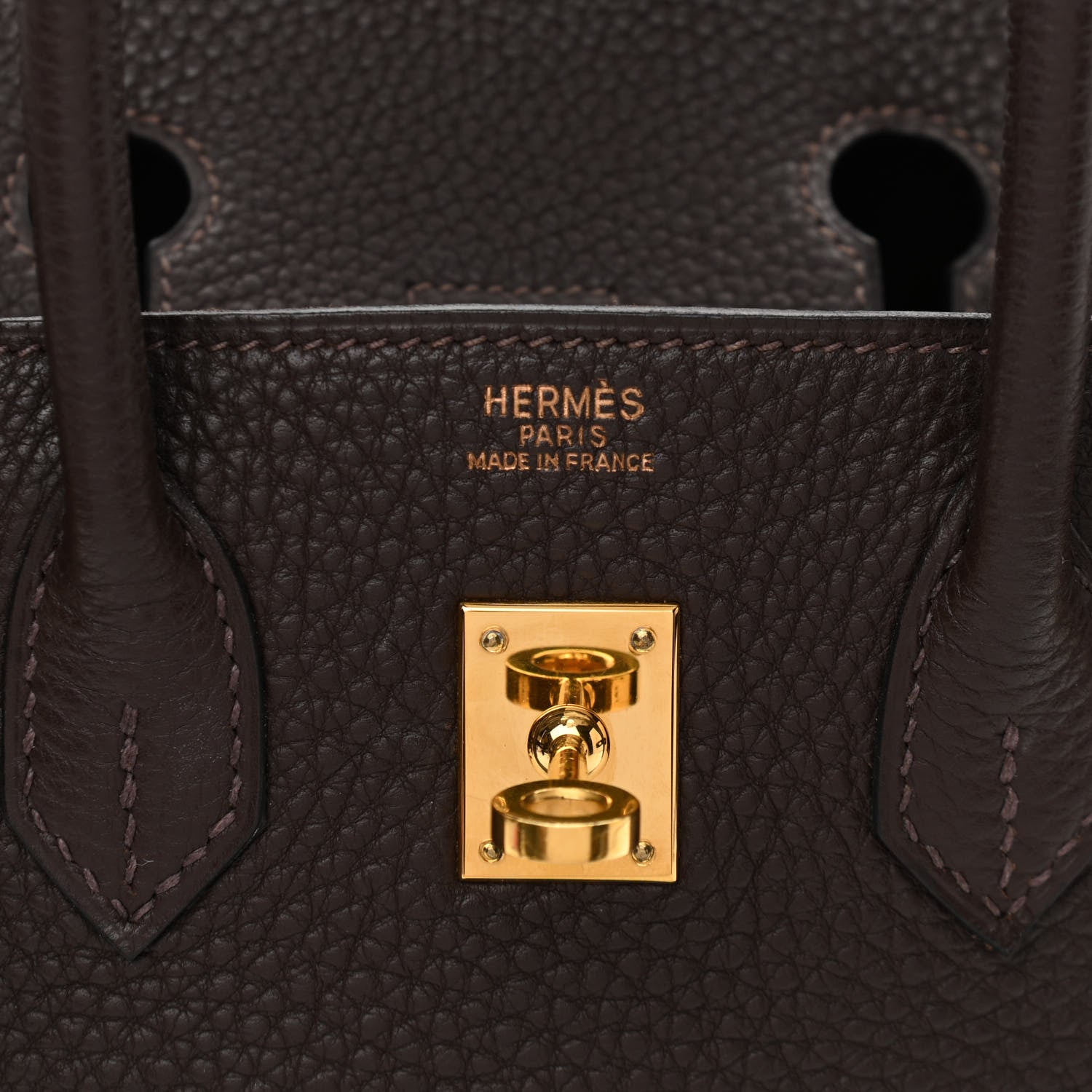 Hermes Togo Birkin 25 Chocolate 6 of 14