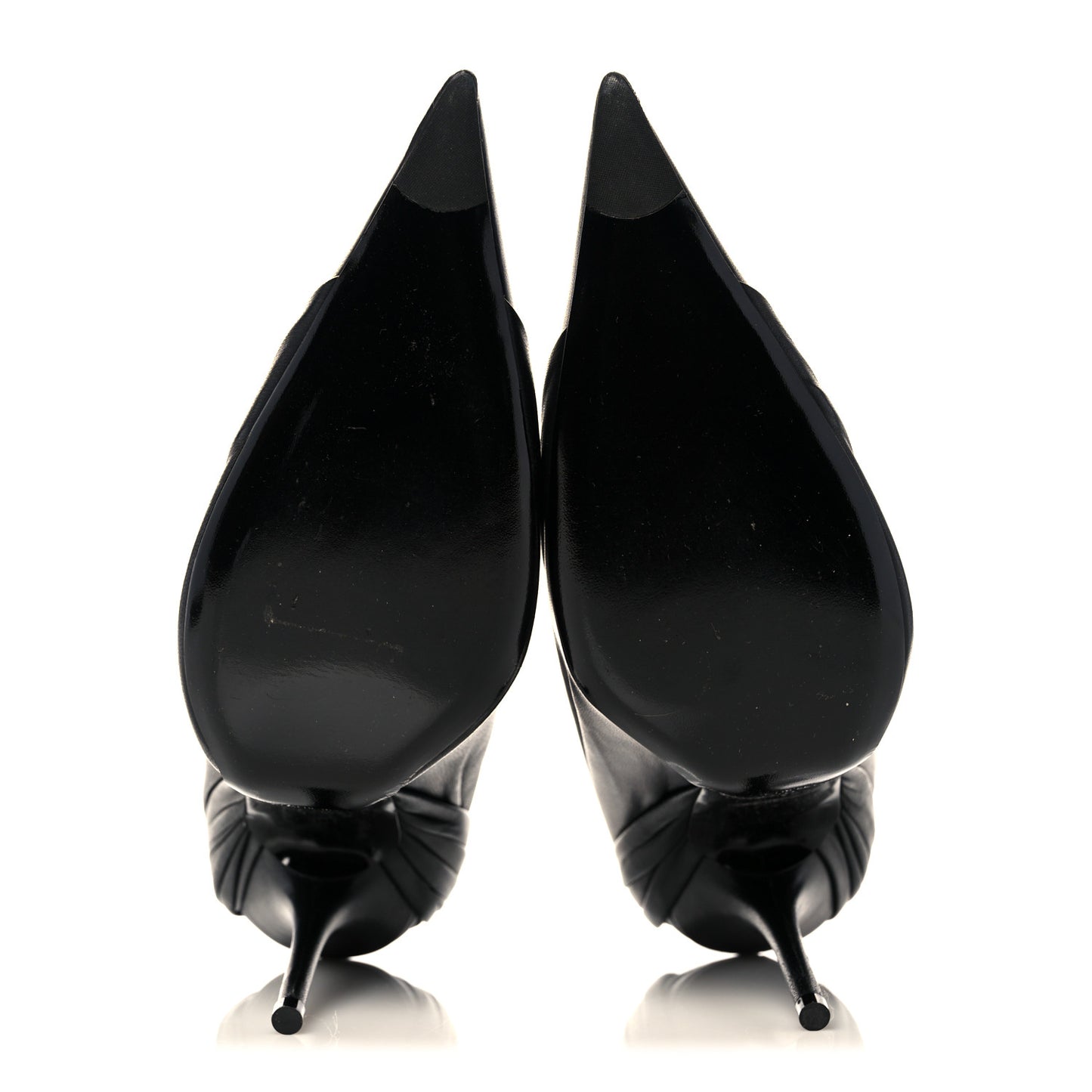 Lambskin Knife Pointed Pumps 39 Black