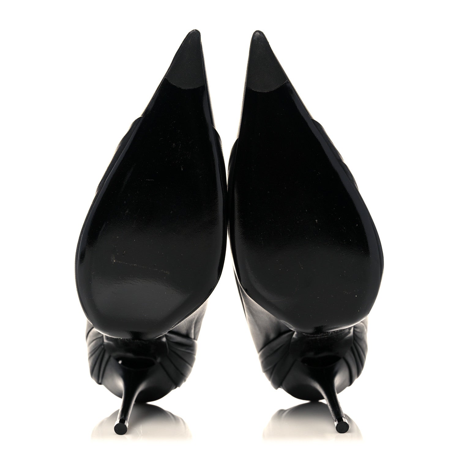 Balenciaga Lambskin Knife Pointed Pumps 39 Black 5 of 9
