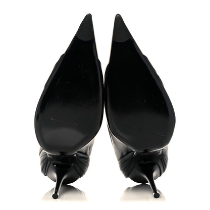 Balenciaga Lambskin Knife Pointed Pumps 39 Black 5 of 9