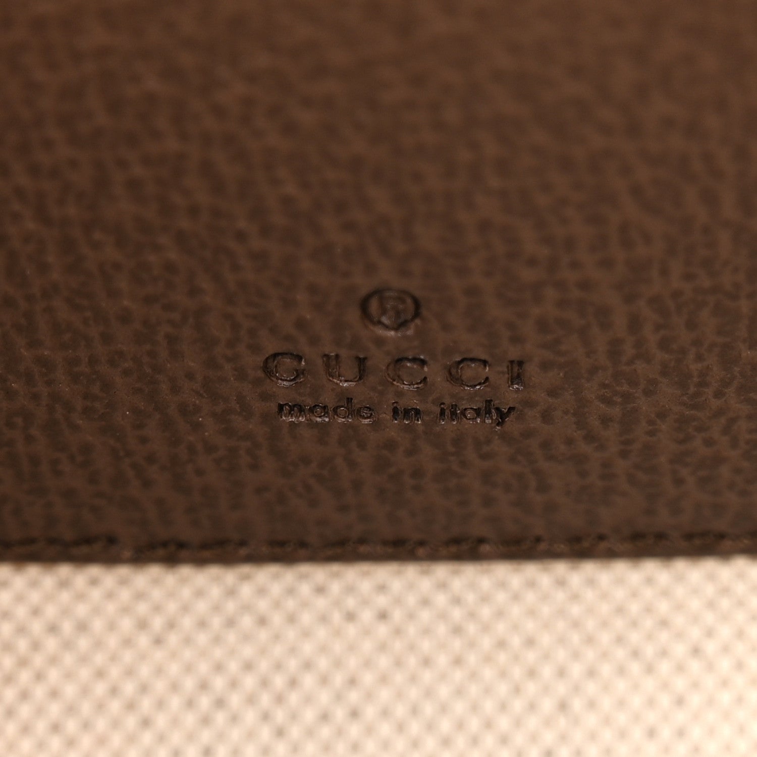 Gucci GG Supreme Monogram Textured Dollar Calfskin Web Mini Ophidia Top Handle Bowler Bag Beige Ebony New Acero 6 of 14