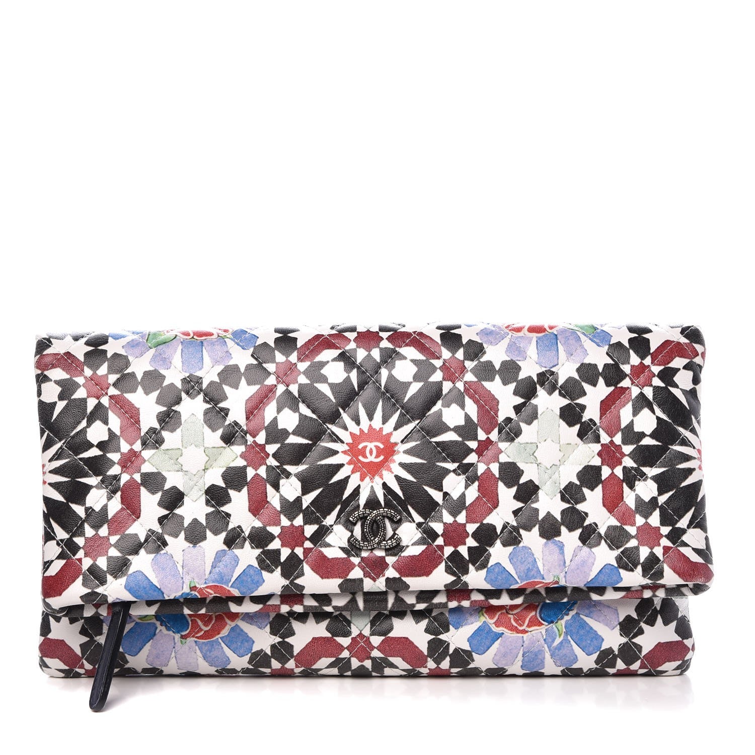 Chanel Glazed Lambskin Paris Dubai CC Beauty Clutch Multicolor 1 of 11