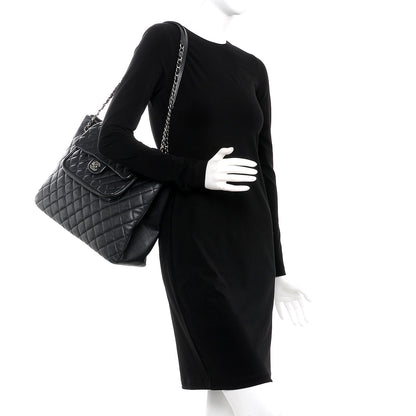 Chanel Caviar Quilted Flap Tote Black 2 of 7