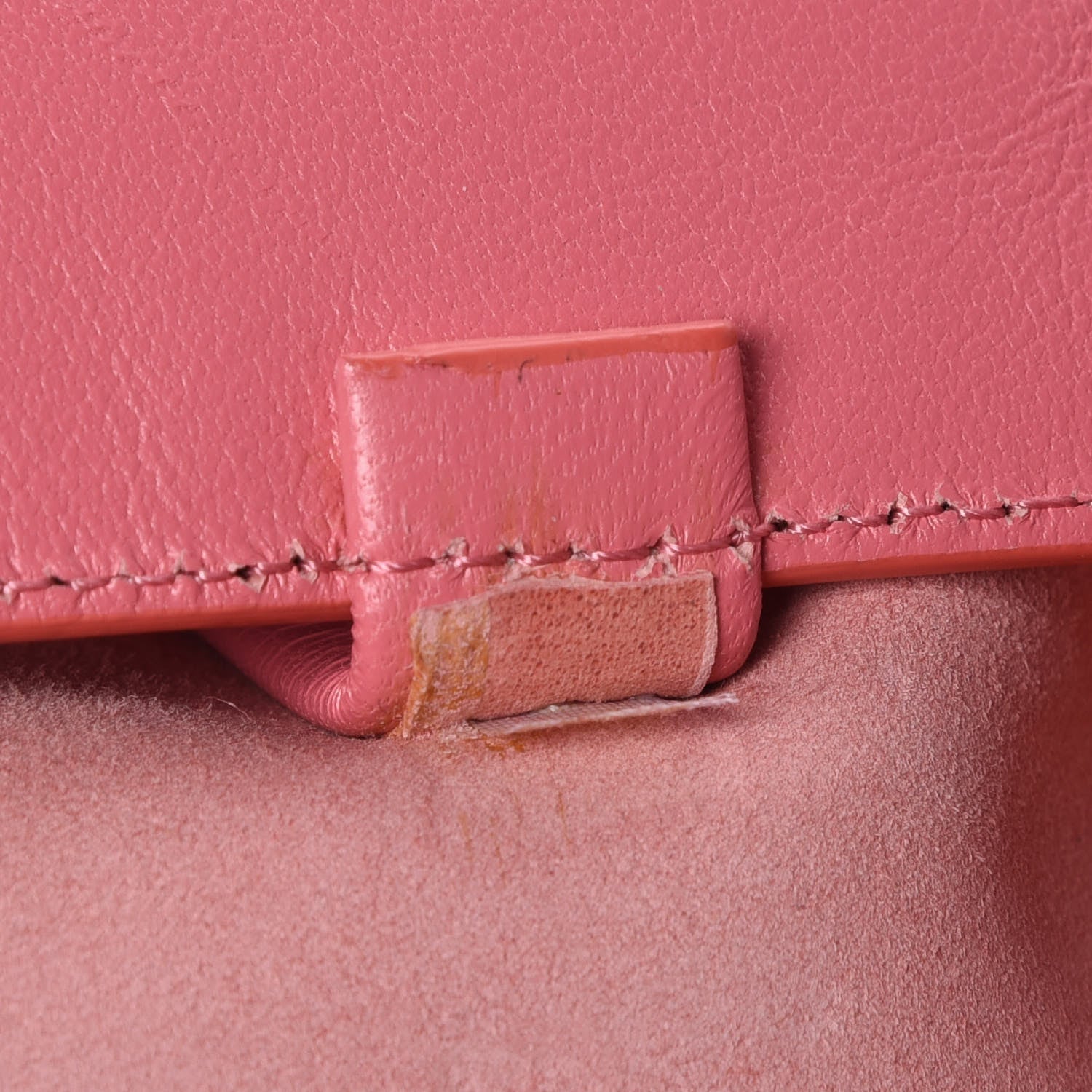 Celine Smooth Lambskin Vertical Bi-Cabas Pink Rust 10 of 11