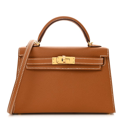 Hermes Epsom Mini Kelly Sellier 20 Gold 1 of 12